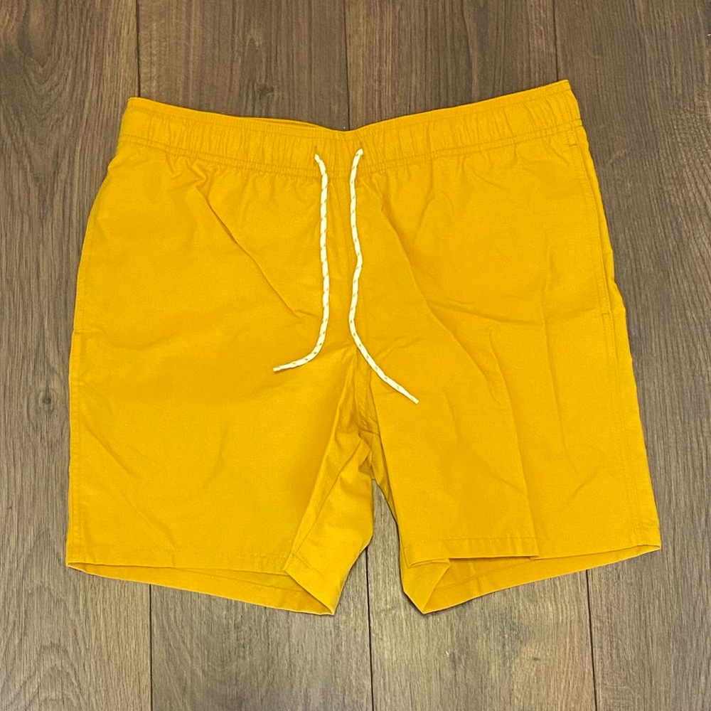 NWOT Goodfellow yellow swim trunks